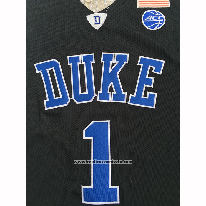 Camiseta NCAA Duke Blue Devils Zion Williamson Negro